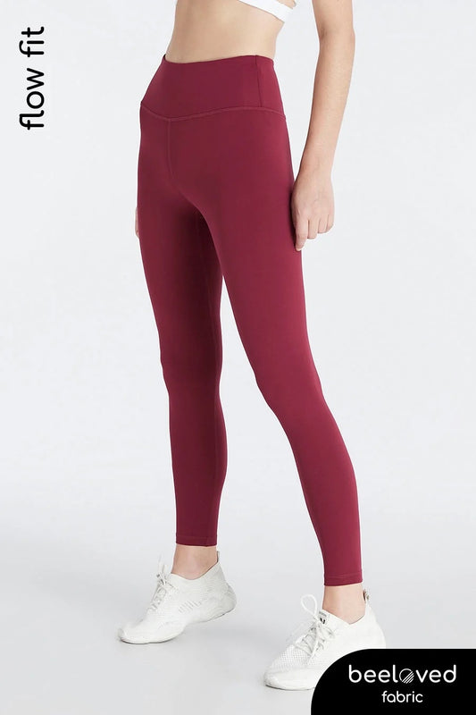 [泰國品牌 Wakingbee］WB Leggings 高腰運動瑜珈褲 / Burgundy
