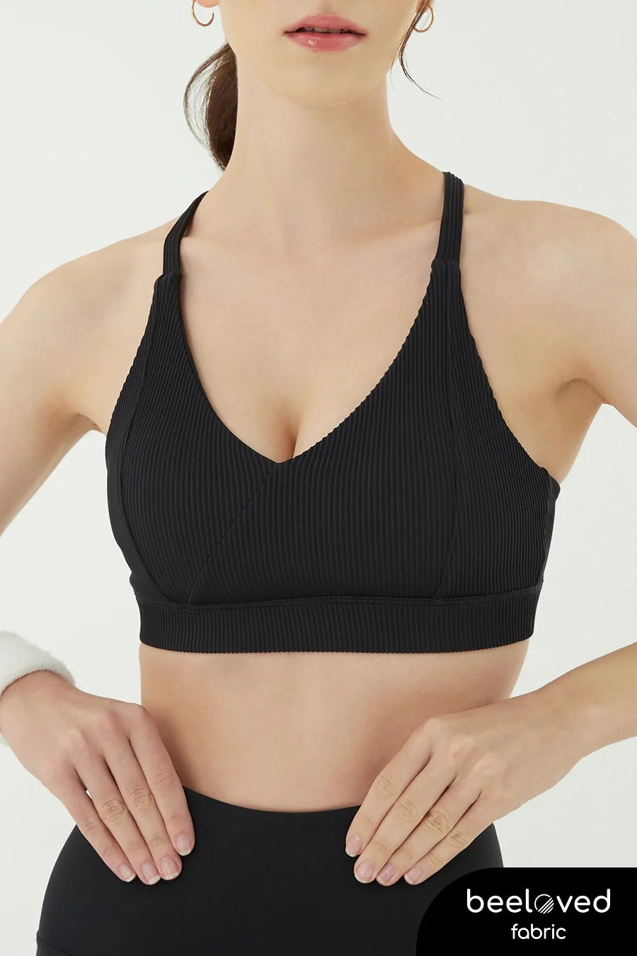 [泰國品牌 Wakingbee］Rib Bra 運動內衣 / Black