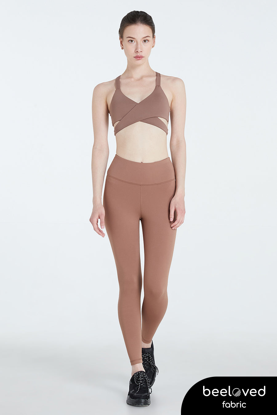 [泰國品牌 Wakingbee］WB Bra 交叉運動內衣 / Cocoa