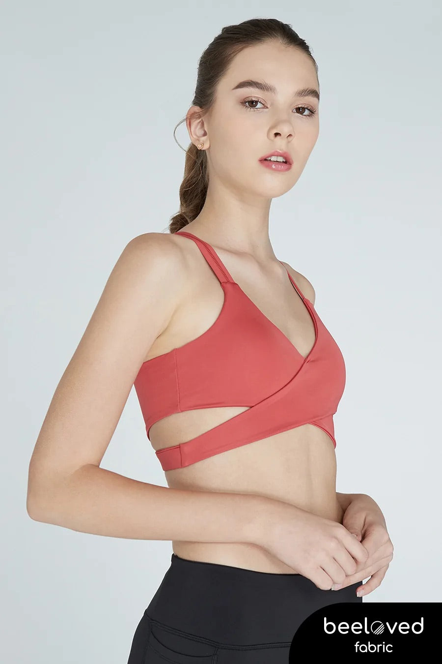 [泰國品牌 Wakingbee］WB Bra 交叉運動內衣 / Scarlet