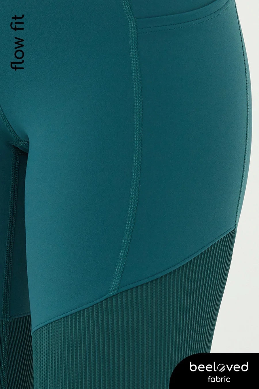 [泰國品牌 Wakingbee］RIB Leggings 高腰運動瑜珈褲 / Pine Green