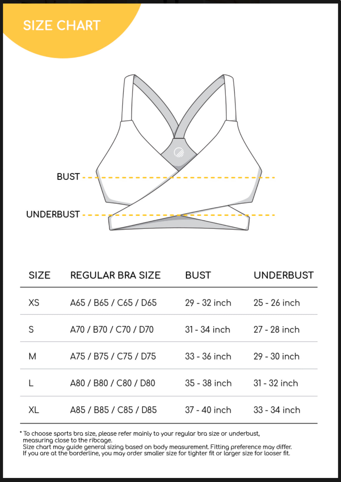 [泰國品牌 Wakingbee］WB Bra 交叉運動內衣 / Lemon
