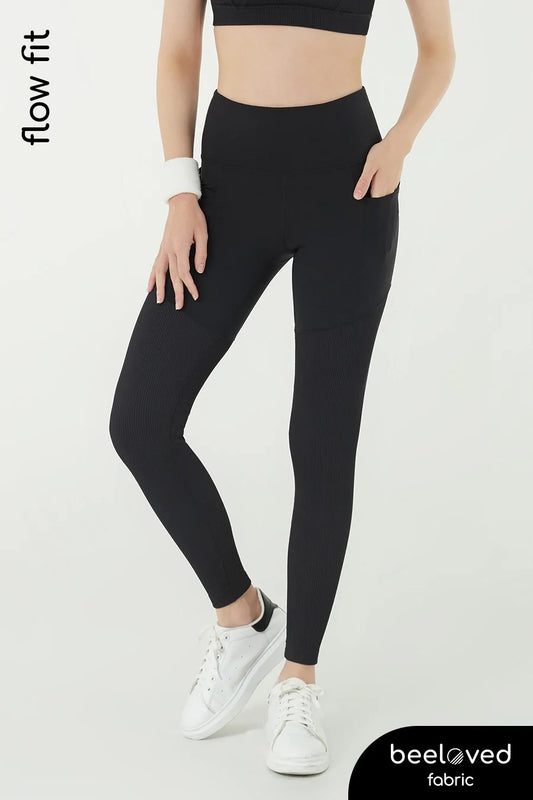 [泰國品牌 Wakingbee］WB Leggings 高腰運動瑜珈褲 / Black